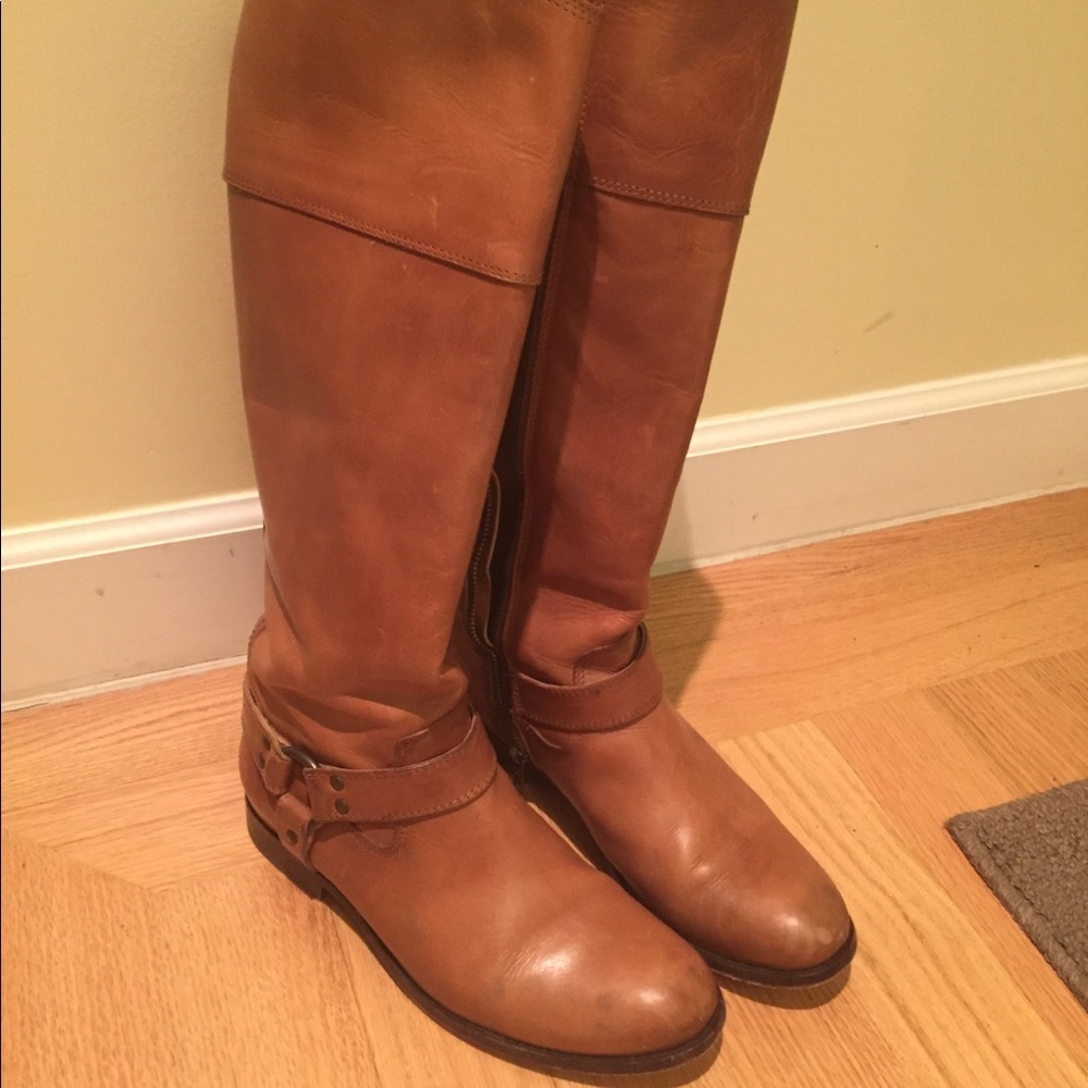 Womens Frye boot, Melissa harness extended calf